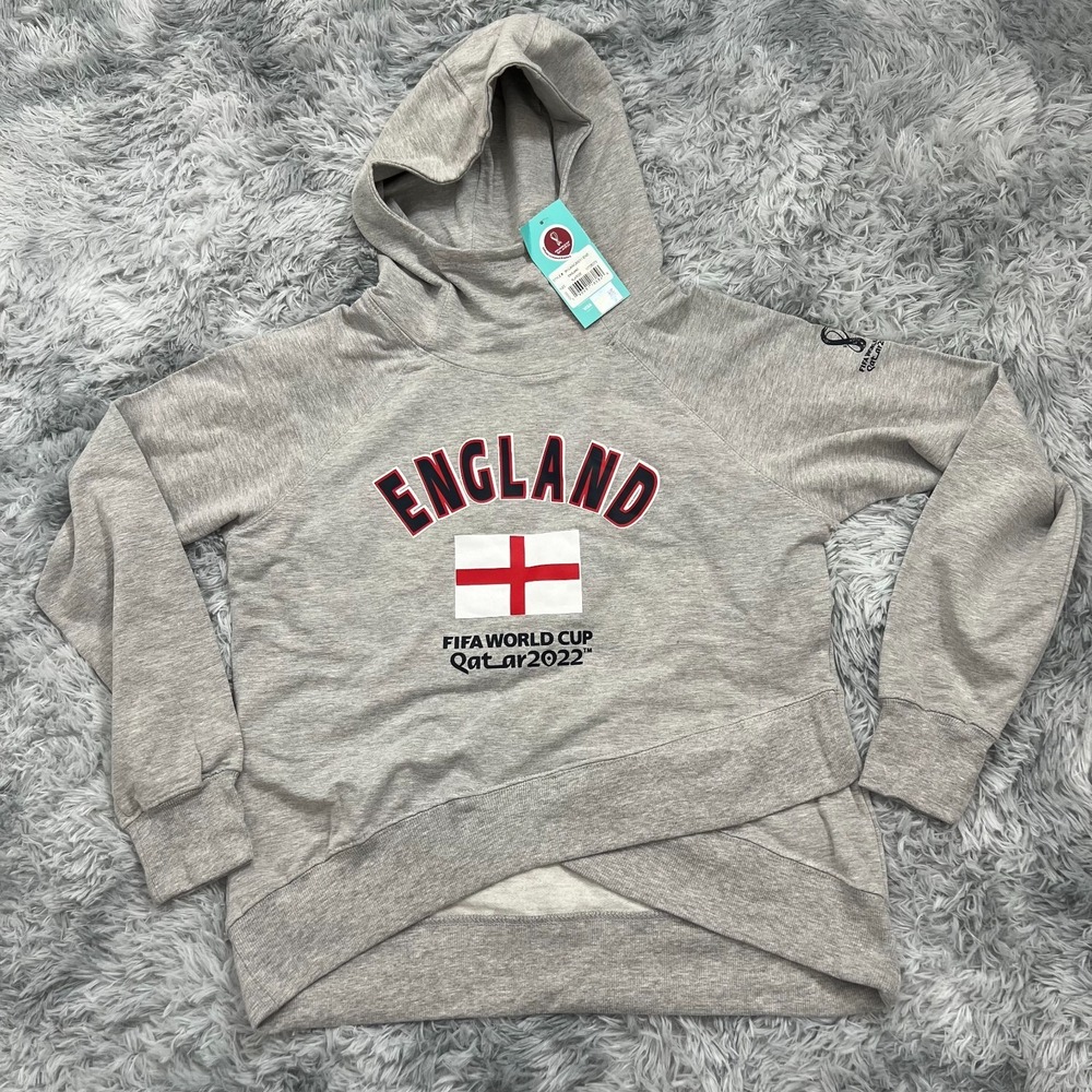 FIFA World Cup Qatar 2022 England Gray Hoodie Sweater XL 9KILAWCA5131-ENG